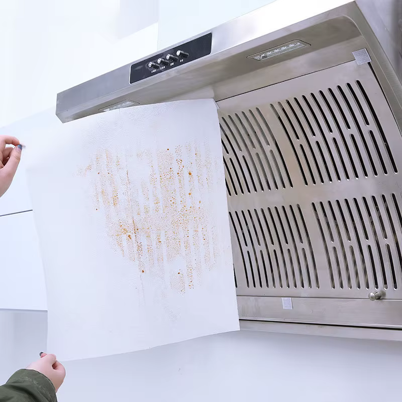 Papier filtre pour hotte de cuisine jetable