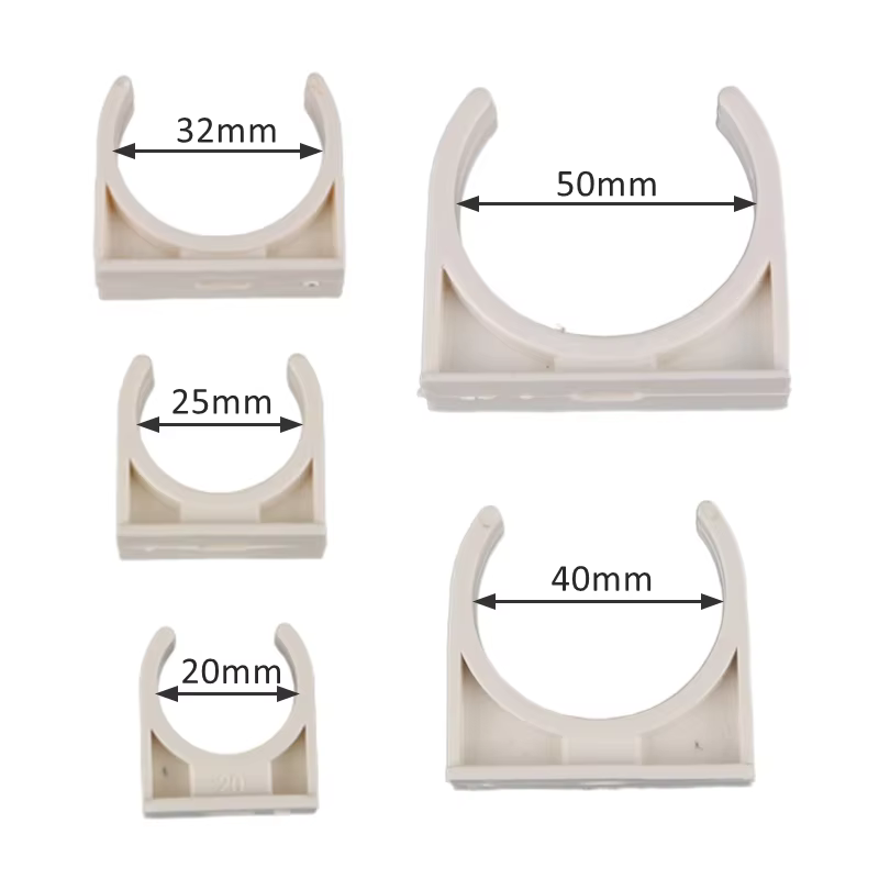 10 pièces PVC16 20 25 32 40 50mm collier de serrage de tuyau d'eau Support