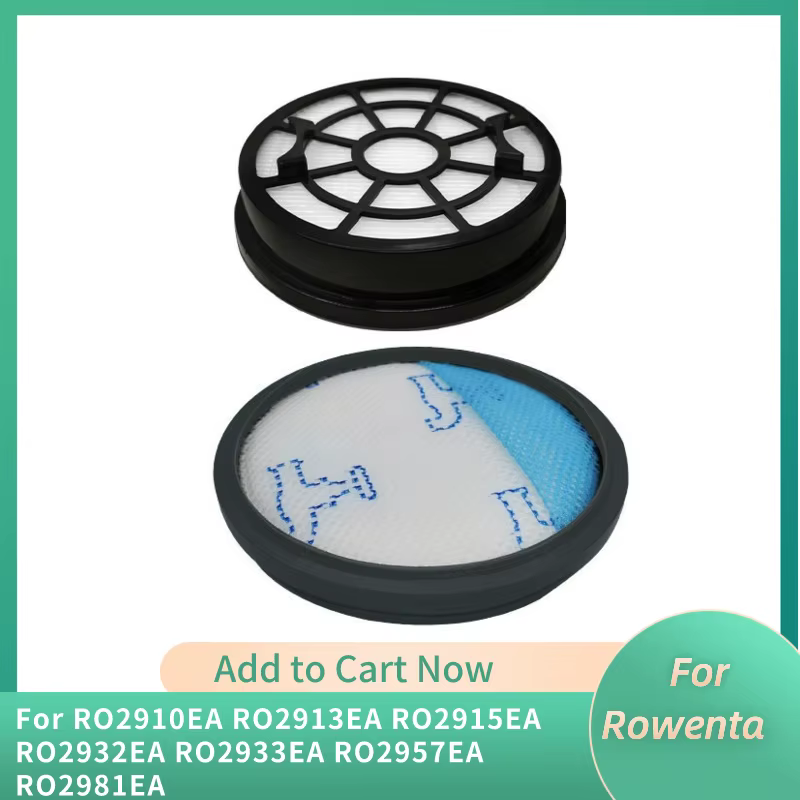 Accessoires de filtre adaptés à Rowenta RO2910EA RO2913EA RO2915EA RO2932EA RO2933EA RO2957EA RO2981EA