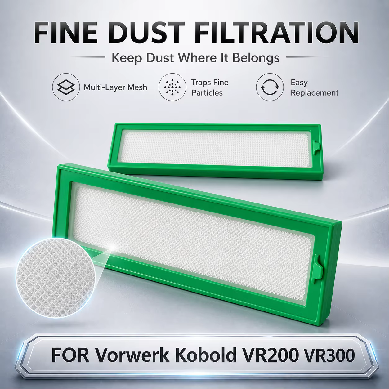 Remplacement pour aspirateur Robot Vorwerk Kobold VR200 VR300