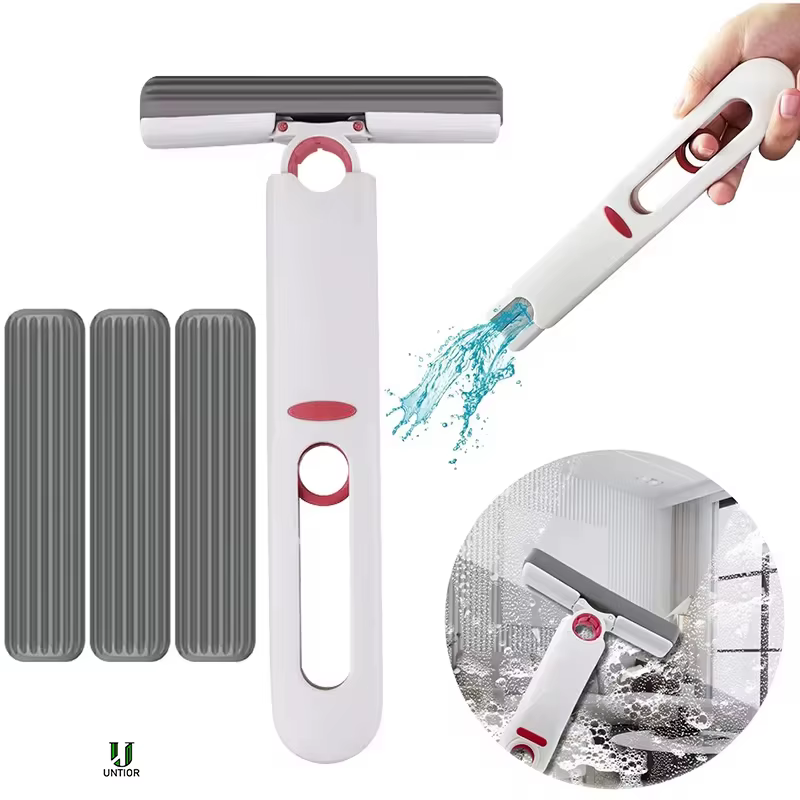 Mini vadrouille Portable pliable, nettoyage ménager, lavage mains libres pour le nettoyage du sol, des fenêtres de bureau, des outils de nettoyage de voiture