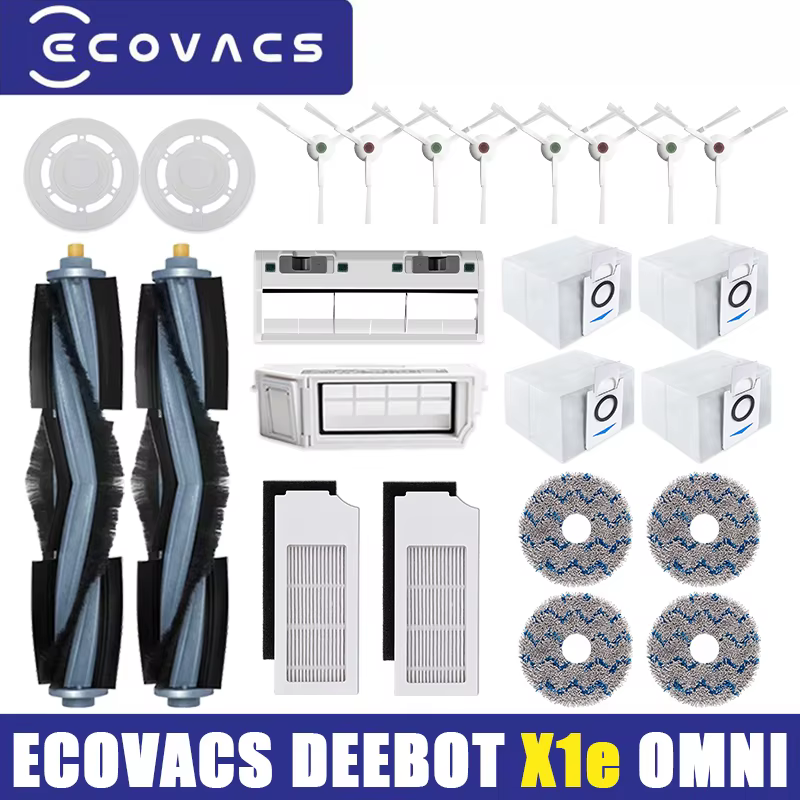 Ecovacs Deebot X1e Omni TURBO aspirateur Robot filtre brosse latérale chiffon de nettoyage pièces de rechange accessoires de boîte à poussière
