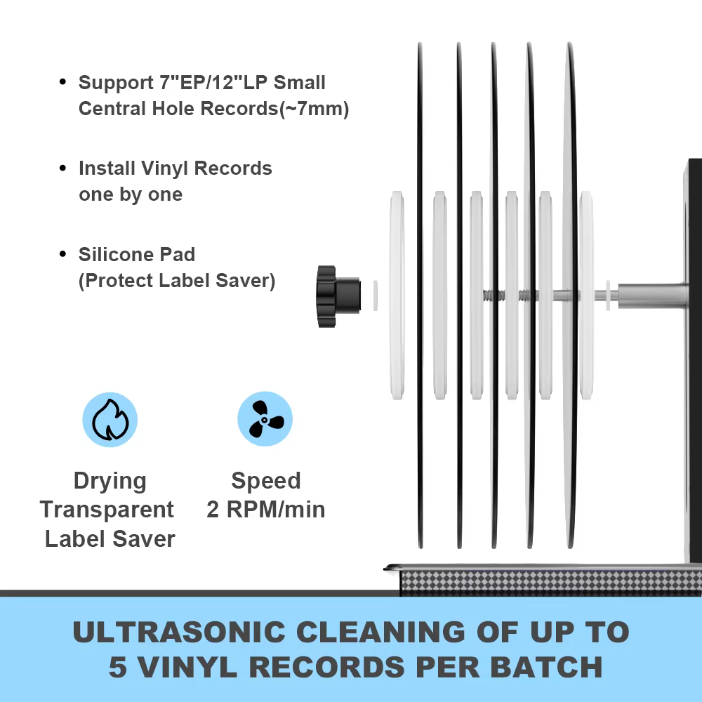 Nettoyeur ultrasonique pour disques vinyles