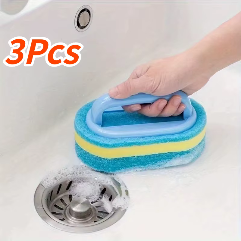 Brosse de nettoyage en éponge avec poignée