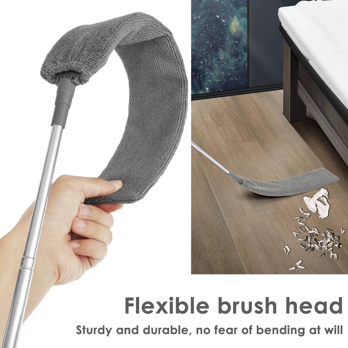 Nettoyeur de poussière d'écart rétractable en microfibre