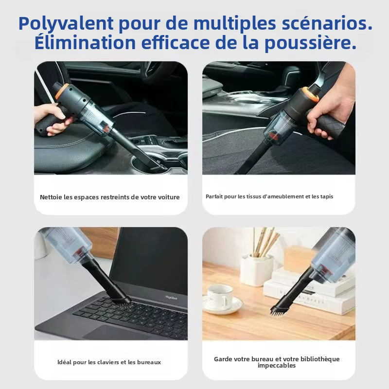 Aspirateur souffleur 2-en-1 sans fil rechargeable haute puissance