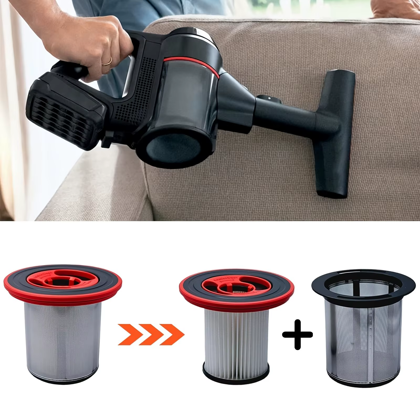Filtre de remplacement RotationClean pour aspirateur sans fil Bosch Unlimited Series 7