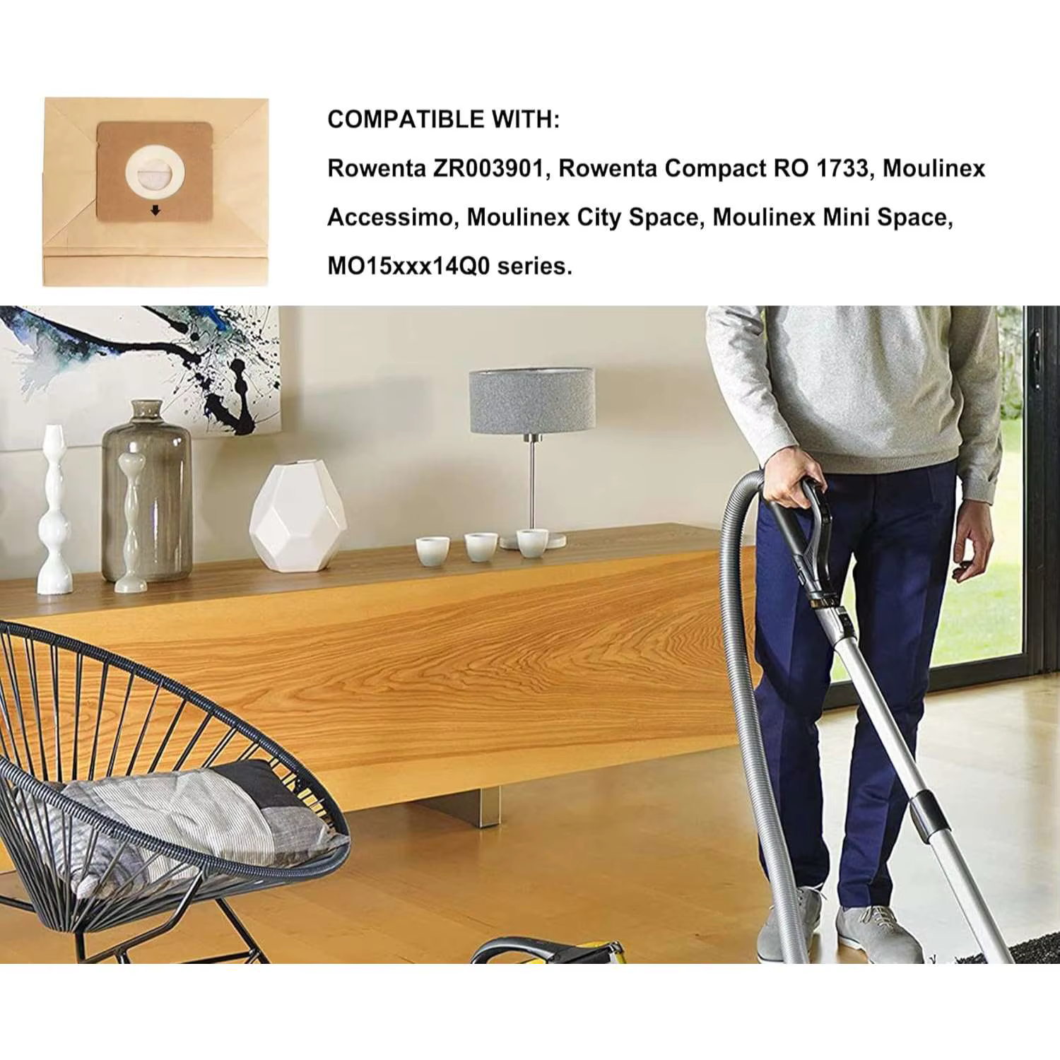 Sacs d'aspirateur pour Rowenta ZR003901