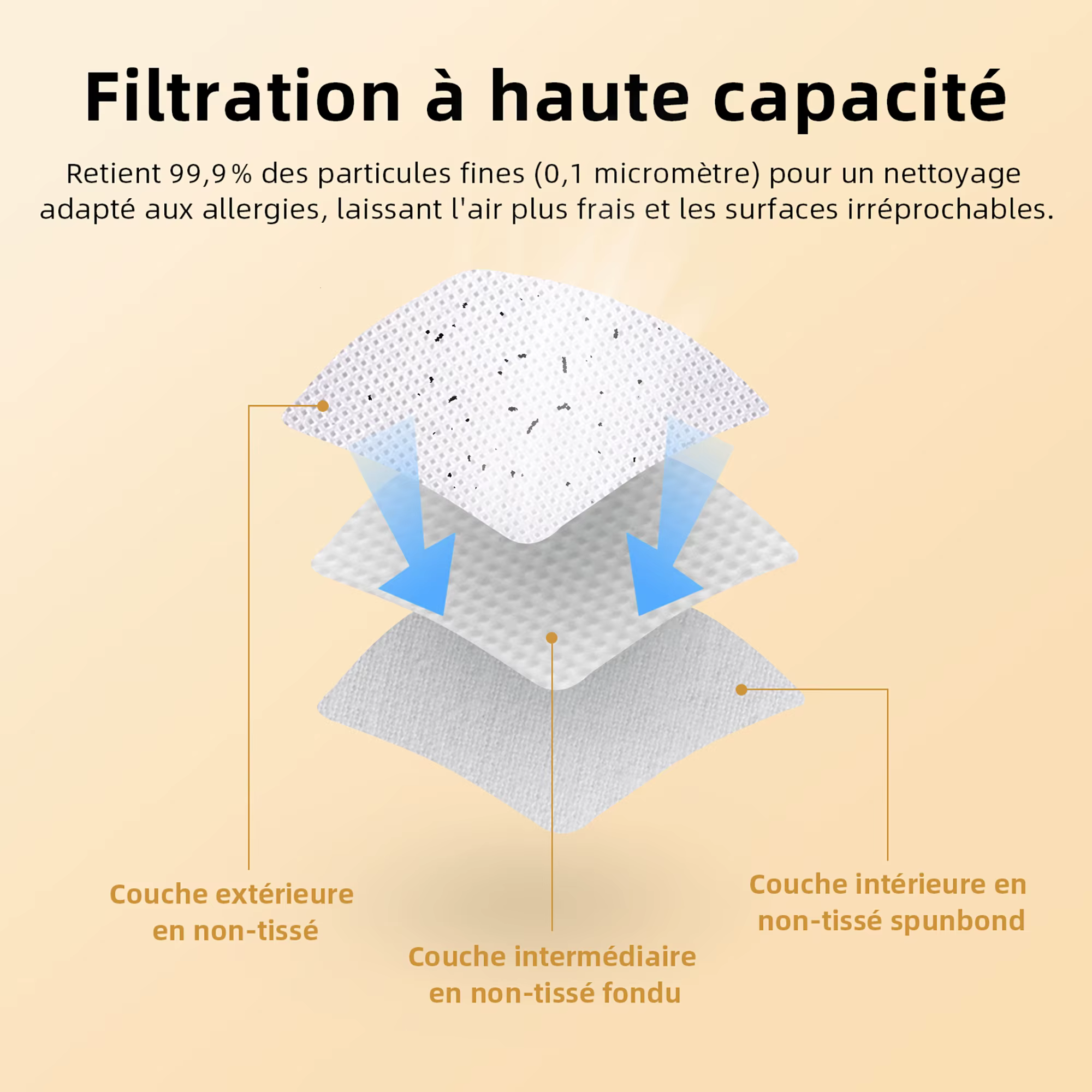 Sacs d'aspirateur non tissés de 20 L compatibles avec les aspirateurs eau et poussière Einhell