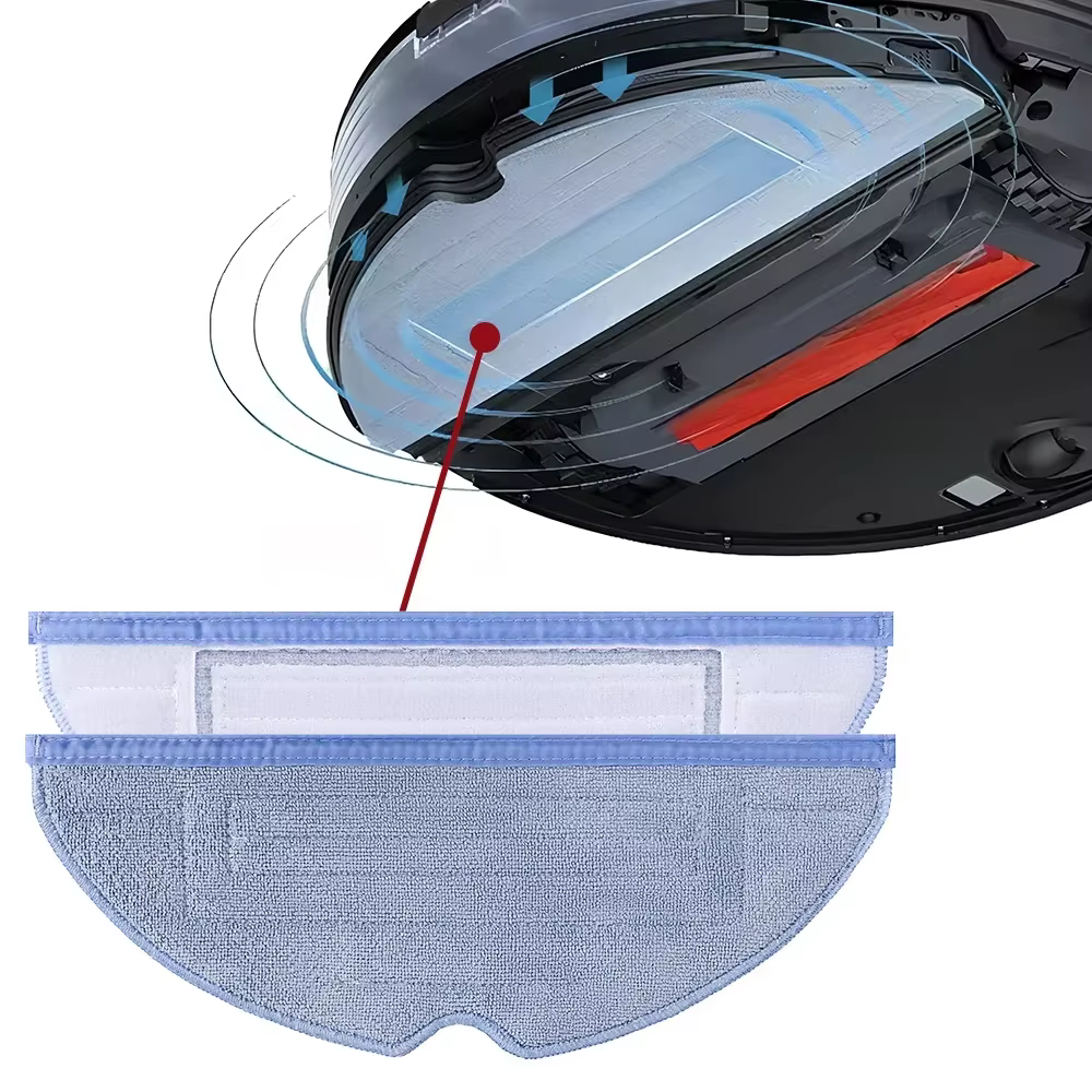 Pour Roborock S7 S70 S75 S7Max S7MaxV Ultra T7s T7s Plus S7+ S8 S8+ T8 Plus G10 G10S Robot Aspirateur, Pièce de rechange pour chiffon de serpillière