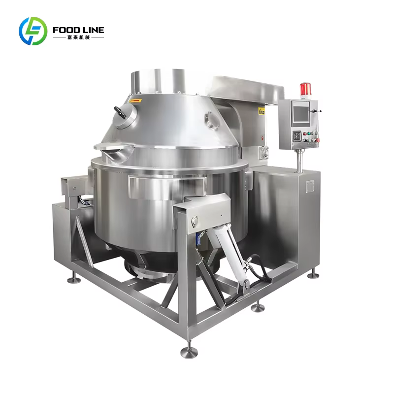 Poêle industrielle grande capacité pour frites, mélangeur de cuisson à vapeur industrielle, personnalisable