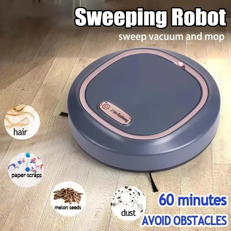 Nouveau Robot Aspirateur Intelligent 2026 Silencieux 3-en-1 : Balayage
