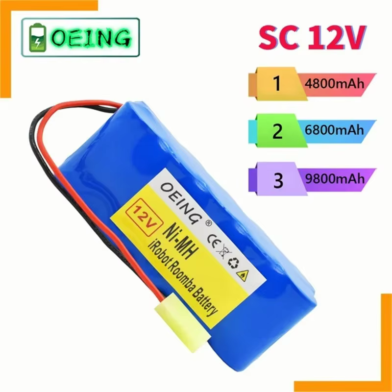 Batterie rechargeable 12 V SC Ni-MH 6000 mAh pour Rowenta