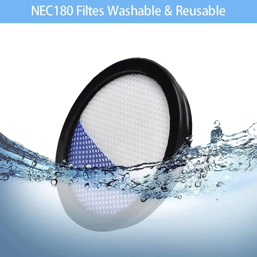 Filtre HEPA pour aspirateur à manche sans fil Eureka RapidClean Pro NEC190 NEC180 NEC185 NEC186 NEC280TL NEC380 NEC480