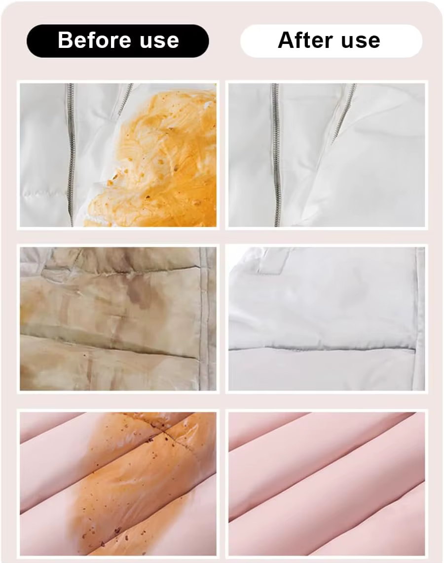 Lingettes humides jetables pour l'élimination des taches de vêtements