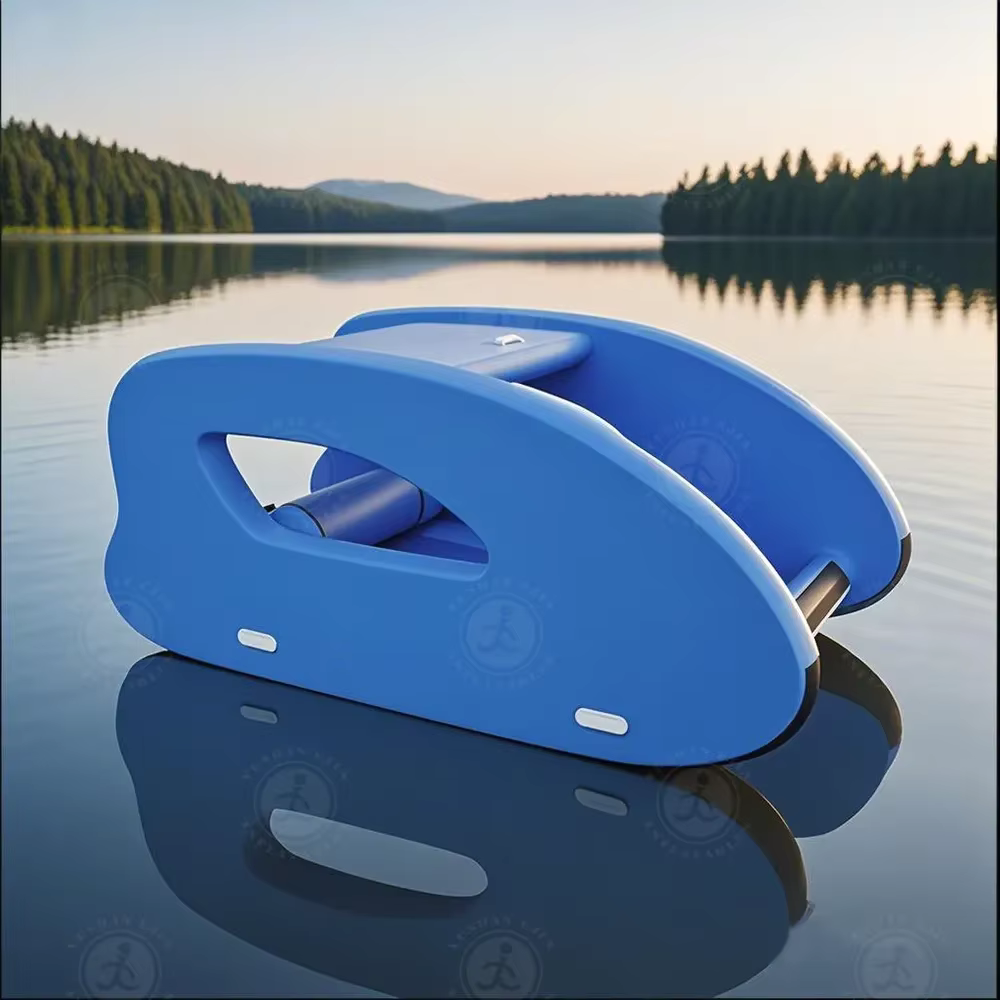 Catamaran gonflable avec échelle gonflable Catamaran d'eau flottant pour maison de bateau