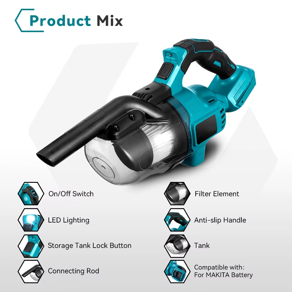 Makita – aspirateur électrique sans fil multifonction Portable