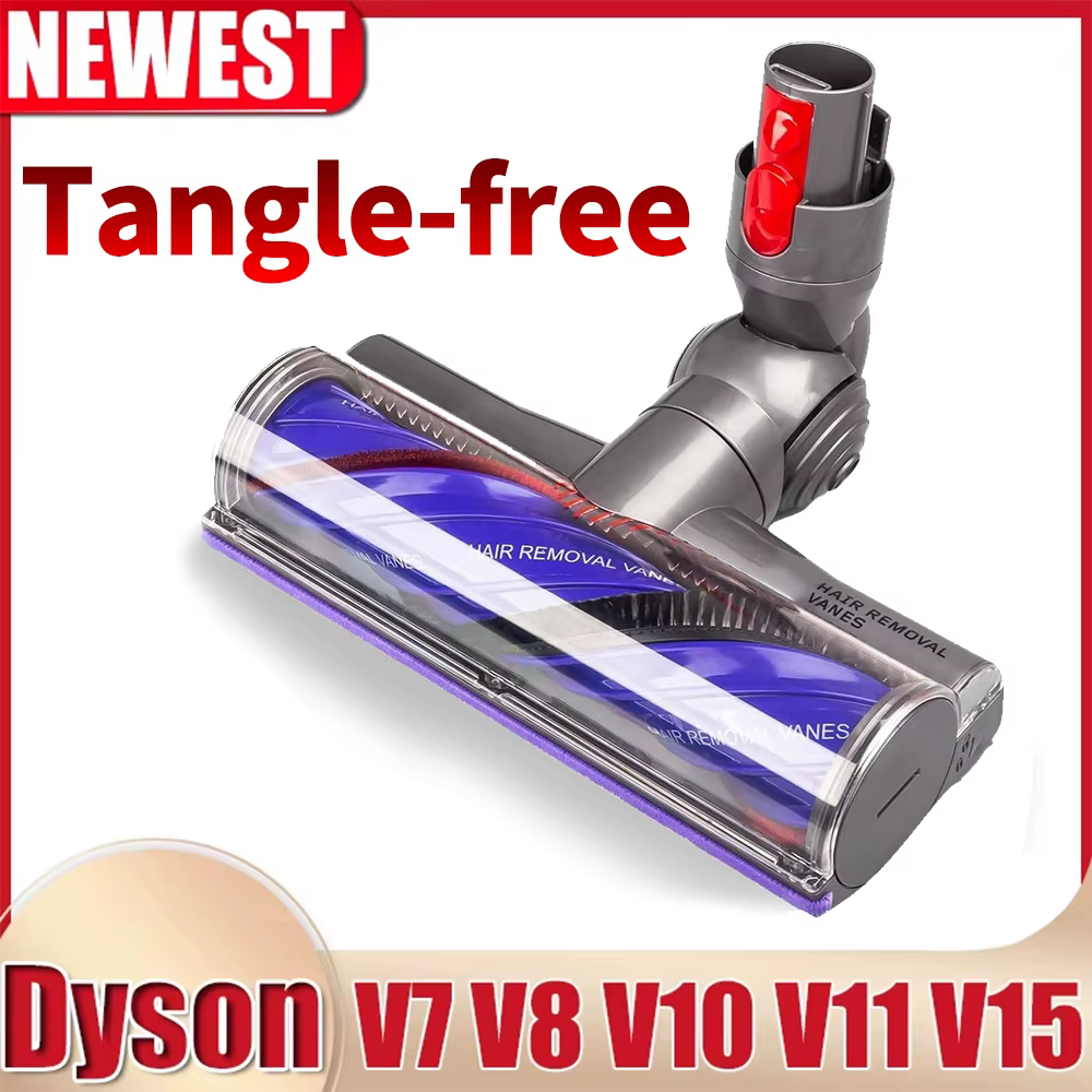 Pour Dyson V7 V8 V10 V11 V15 aspirateur Anti Entangleme tête de nettoyage à entraînement Direct