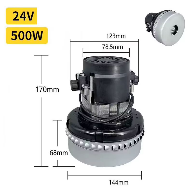 Moteur d'aspirateur 24V 500W pour AMETEK Philips Midea Haier Rowenta Karcher Jieba Weiba