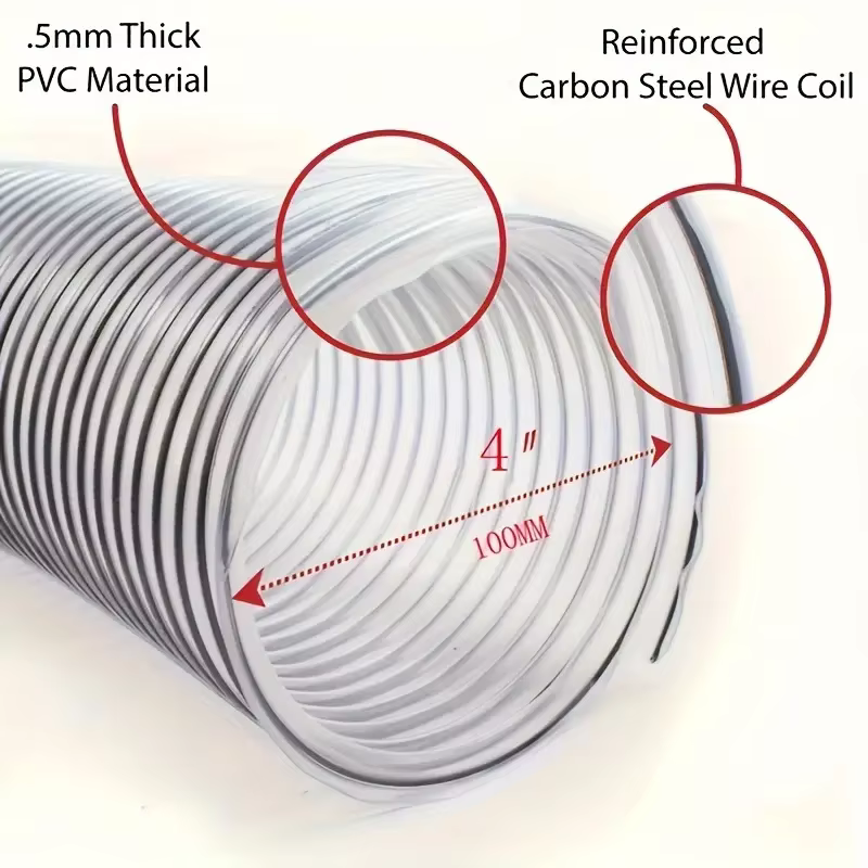 Tuyau en PVC de 100mm pour aspirateur