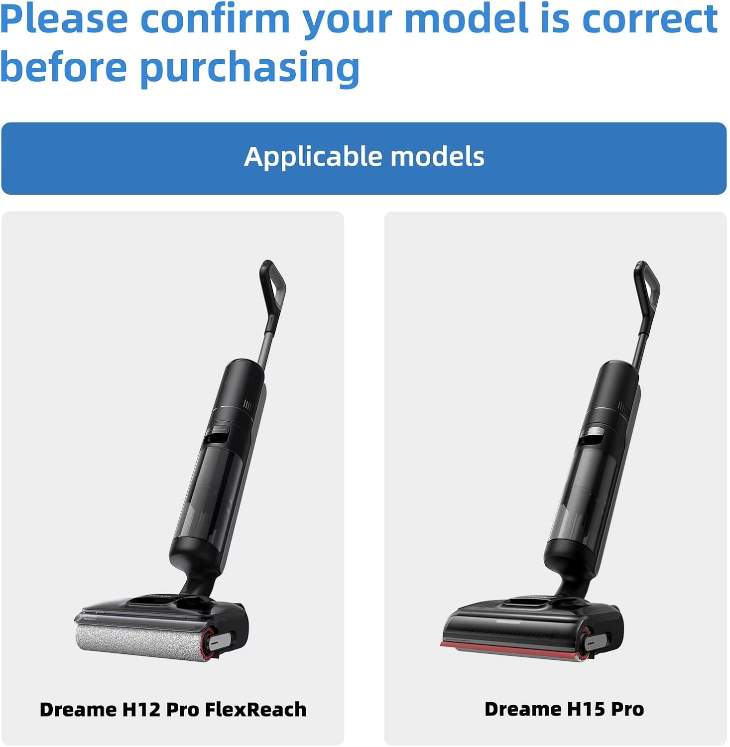 Accessoires de filtre à brosse Dreame H15 Pro / H12 Pro FlexReach / H13
