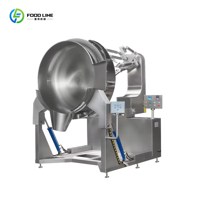 Poêle industrielle grande capacité pour frites, mélangeur de cuisson à vapeur industrielle, personnalisable