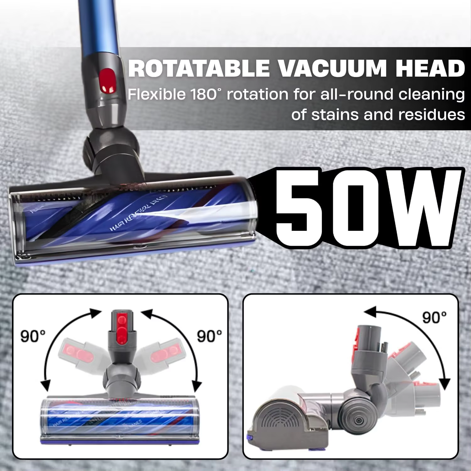 Pour Dyson V7 V8 V10 V11 V15 aspirateur Anti Entangleme tête de nettoyage à entraînement Direct