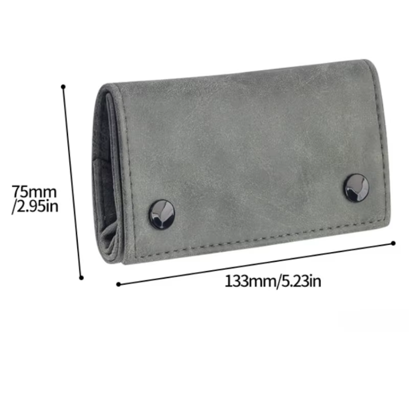 Organisateur d'accessoires pour fumer tout-en-un : pochette à tabac multifonctionnelle en cuir PU avec porte-papier et sac de rangement