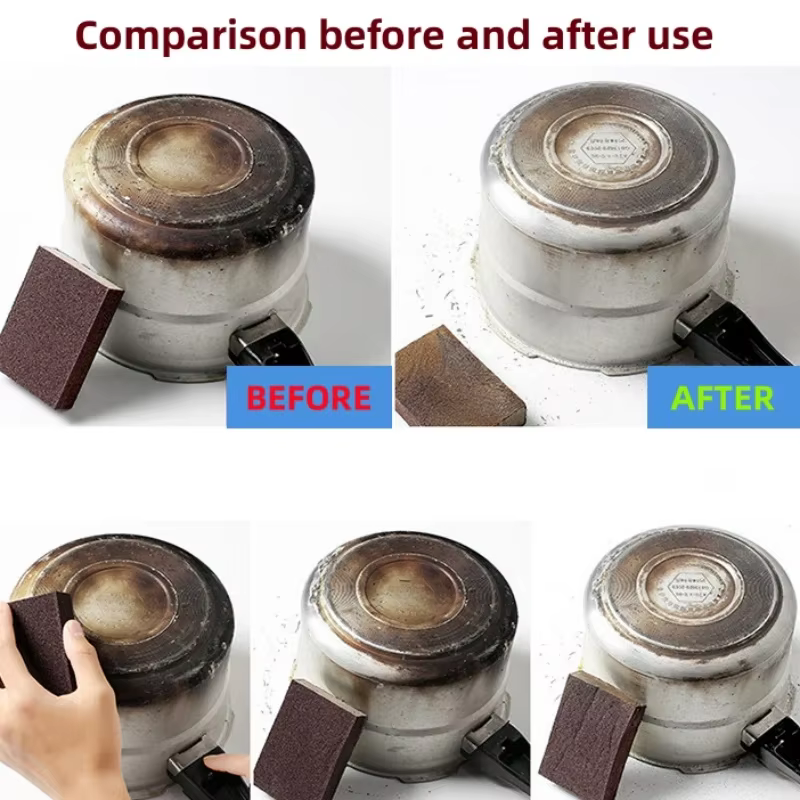 Gomme éponge magique détartrage émeri brosse de nettoyage carbure de silicium