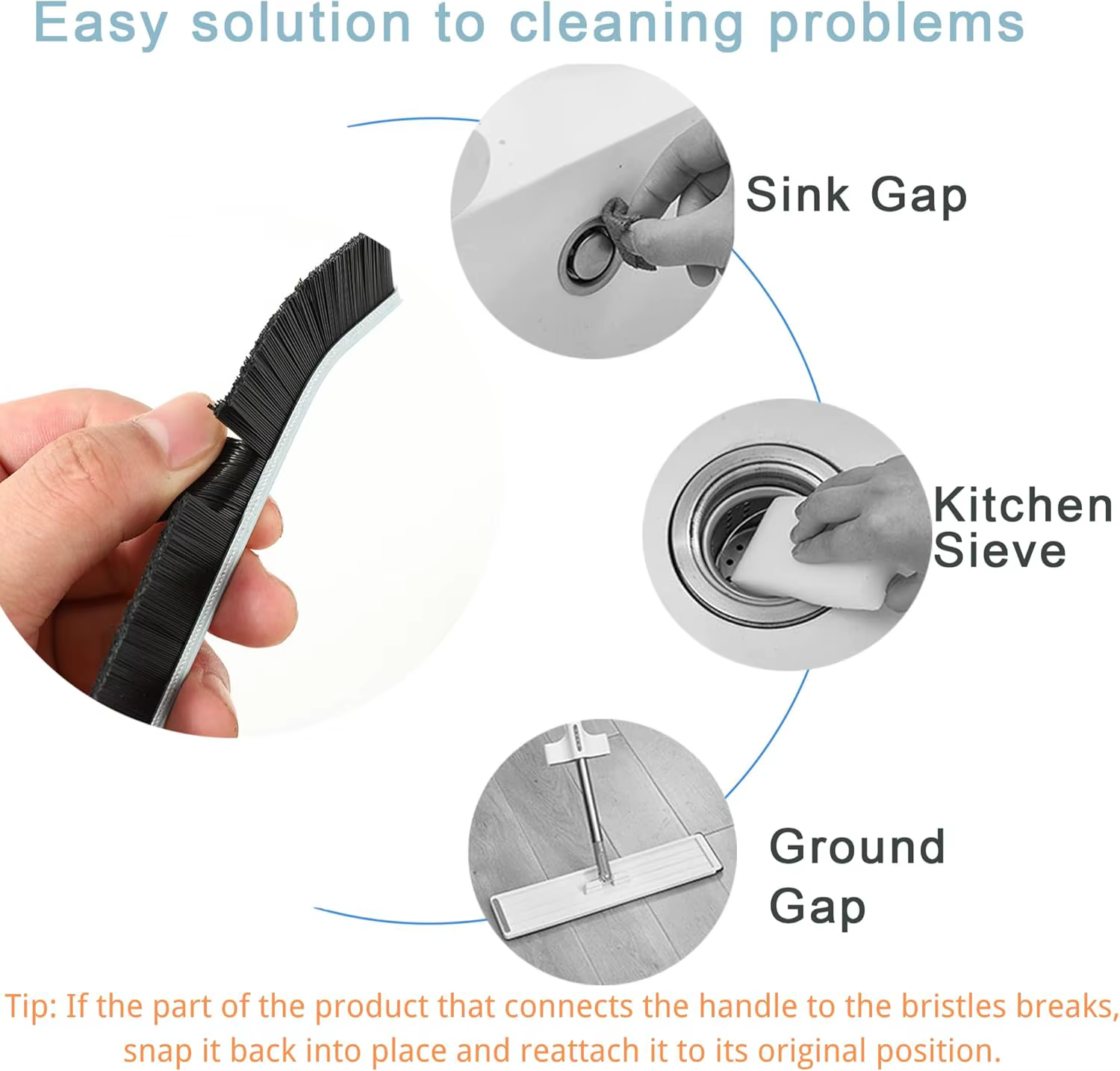 Brosse de nettoyage de crevasses