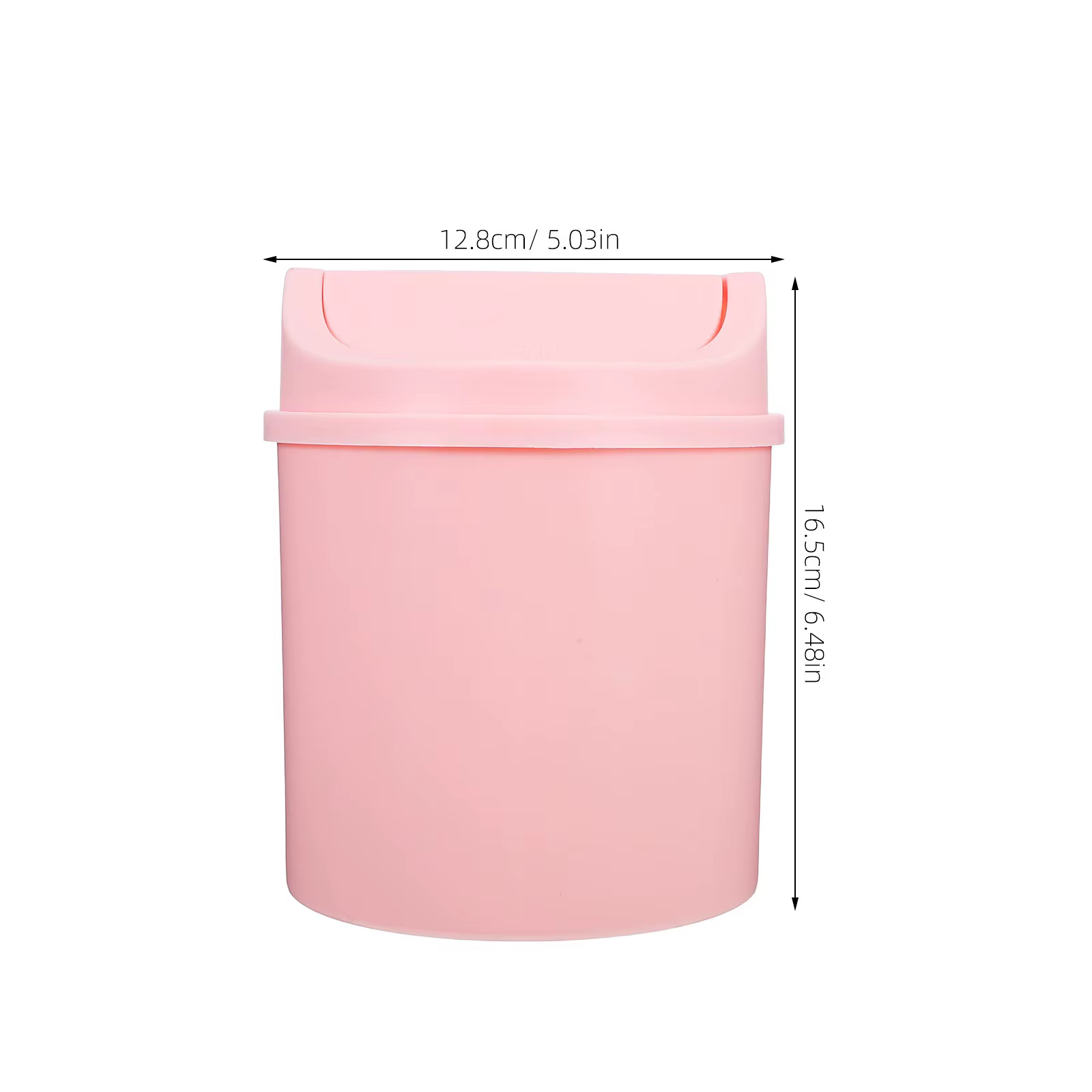 Poubelle en plastique pour la cuisine, la salle de bain, le bureau, Halloween, Noël, la chambre à coucher, avec couvercle, 2L