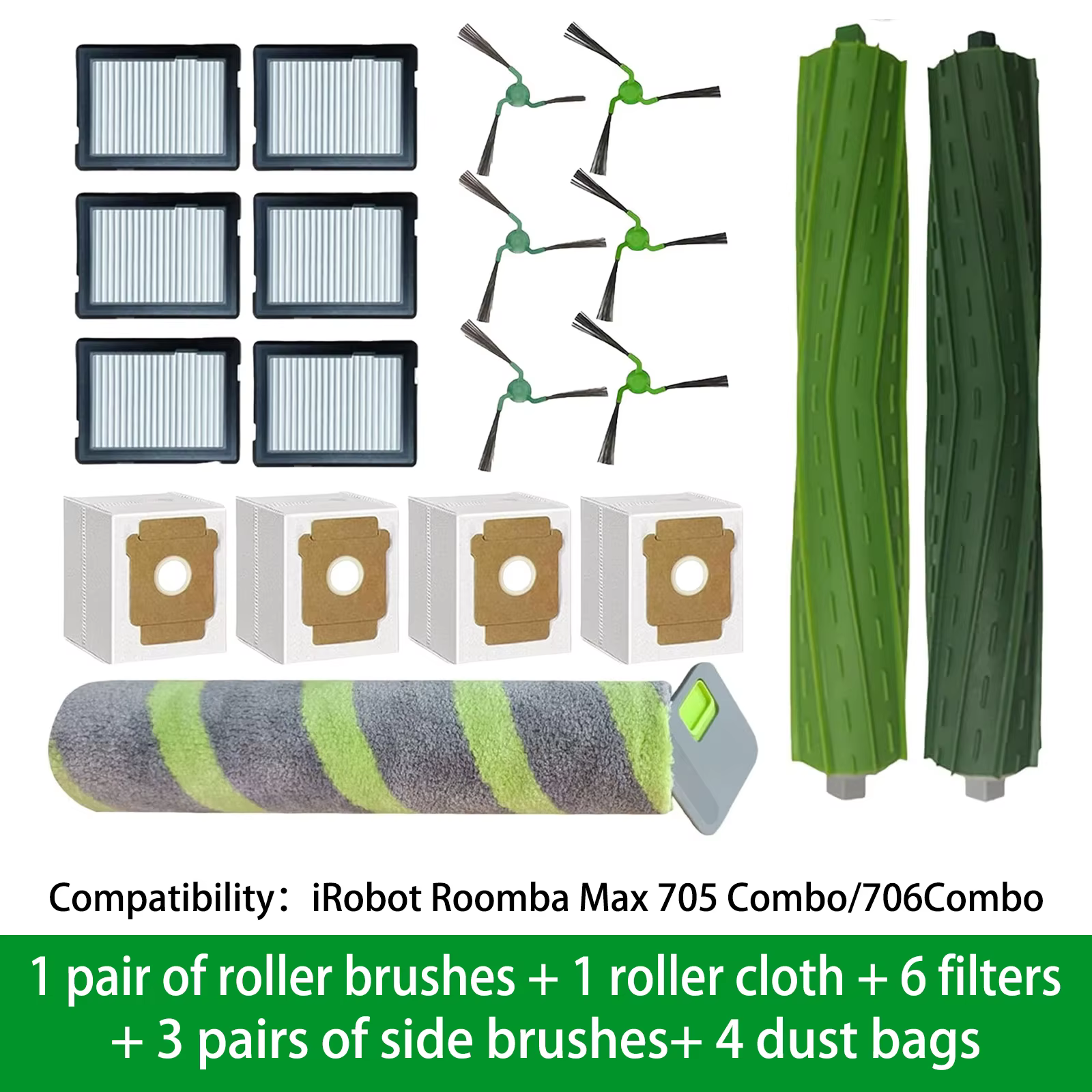Accessoires et pièces de rechange pour robots aspirateurs iRobot Roomba Max 705 Combo / 706
