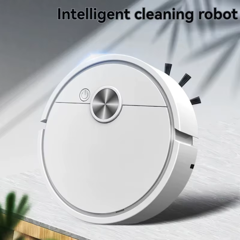 Nouveau Robot Aspirateur Intelligent 5-en-1 Modèle 2026 – Mini Machine de Nettoyage Automatique pour la Maison avec Chargement USB et Fonction Balayage et Lavage