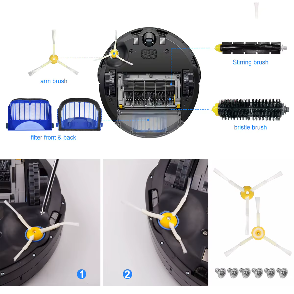 Accessoires pour aspirateur robot iRobot Roomba série 600 (676