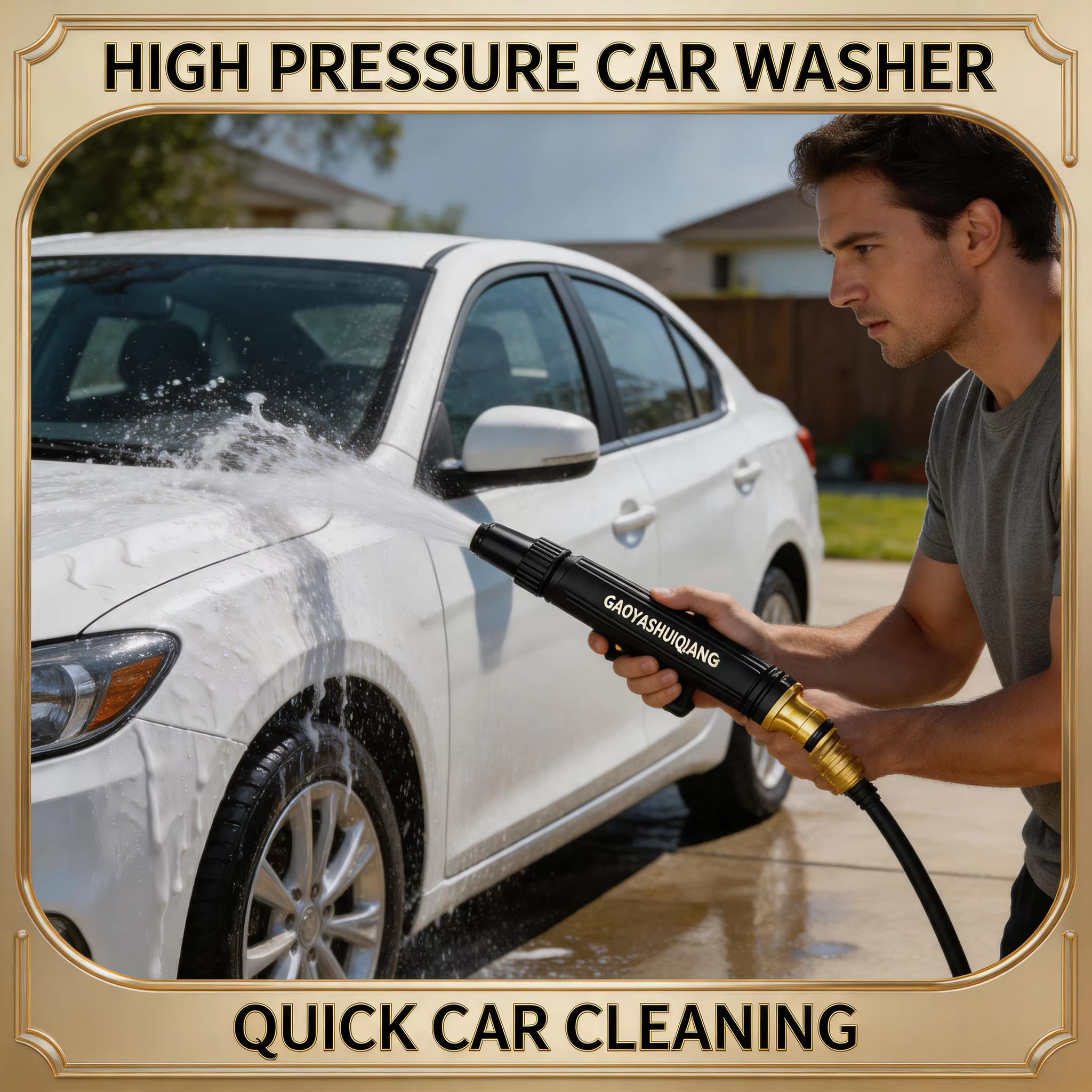 Pistolet à eau haute pression pour lavage de voiture