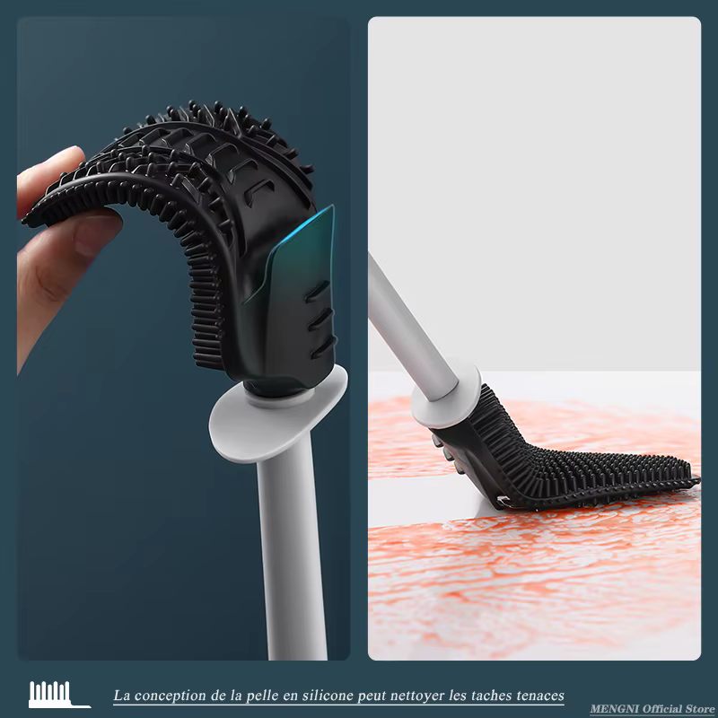 Brosse de toilette de luxe salle de bain montage mural outil de nettoyage à vidange rapide