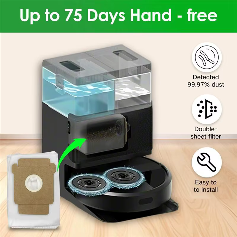 【A88X】 15 pièces d'accessoires pour aspirateur Irobot Roomba Plus 505 Combo/405 Combo