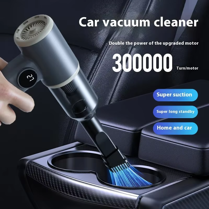 Aspirateur de voiture sans fil portatif 2990000pa 4-en-1 avec fonctions d'aspiration