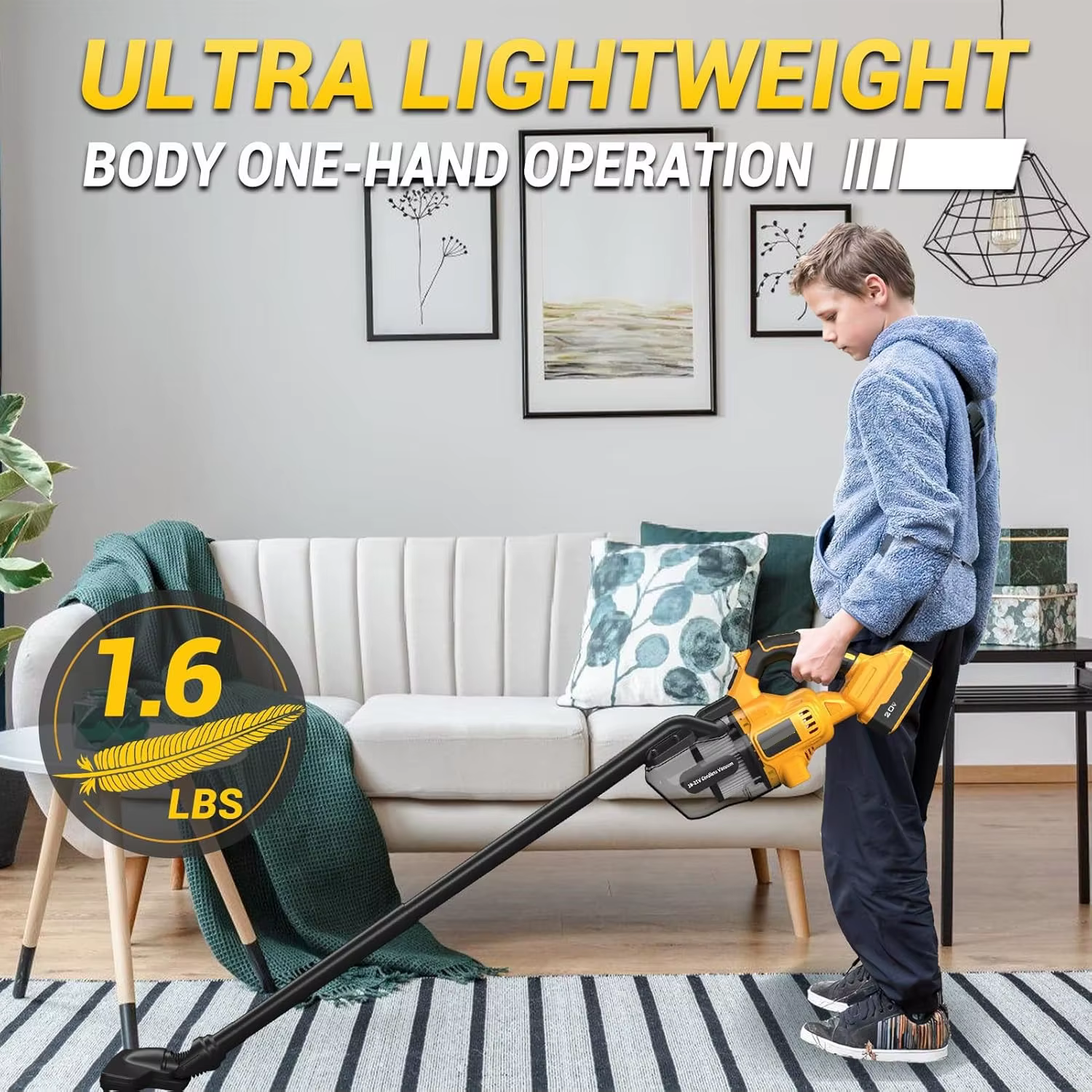 Aspirateur sans fil pour batterie Dewalt 20V