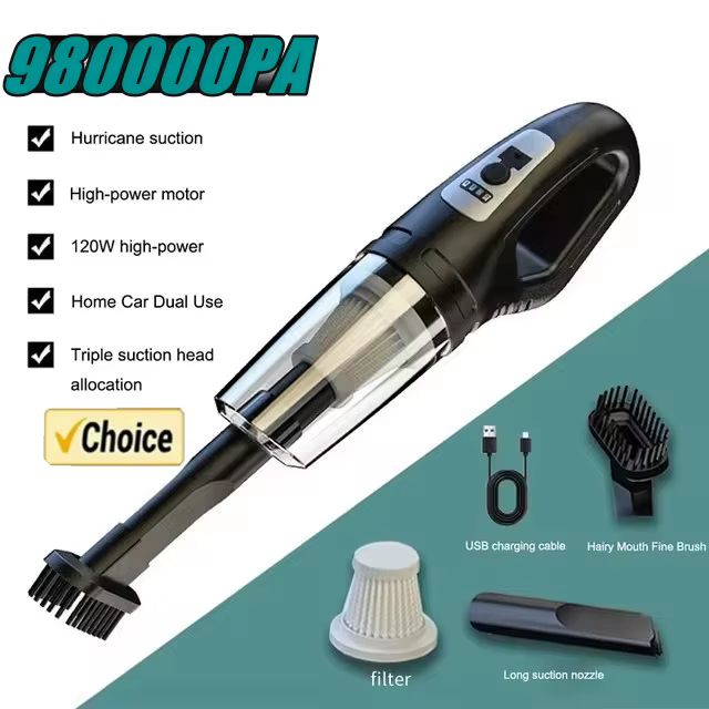 Aspirateur de voiture portable LED