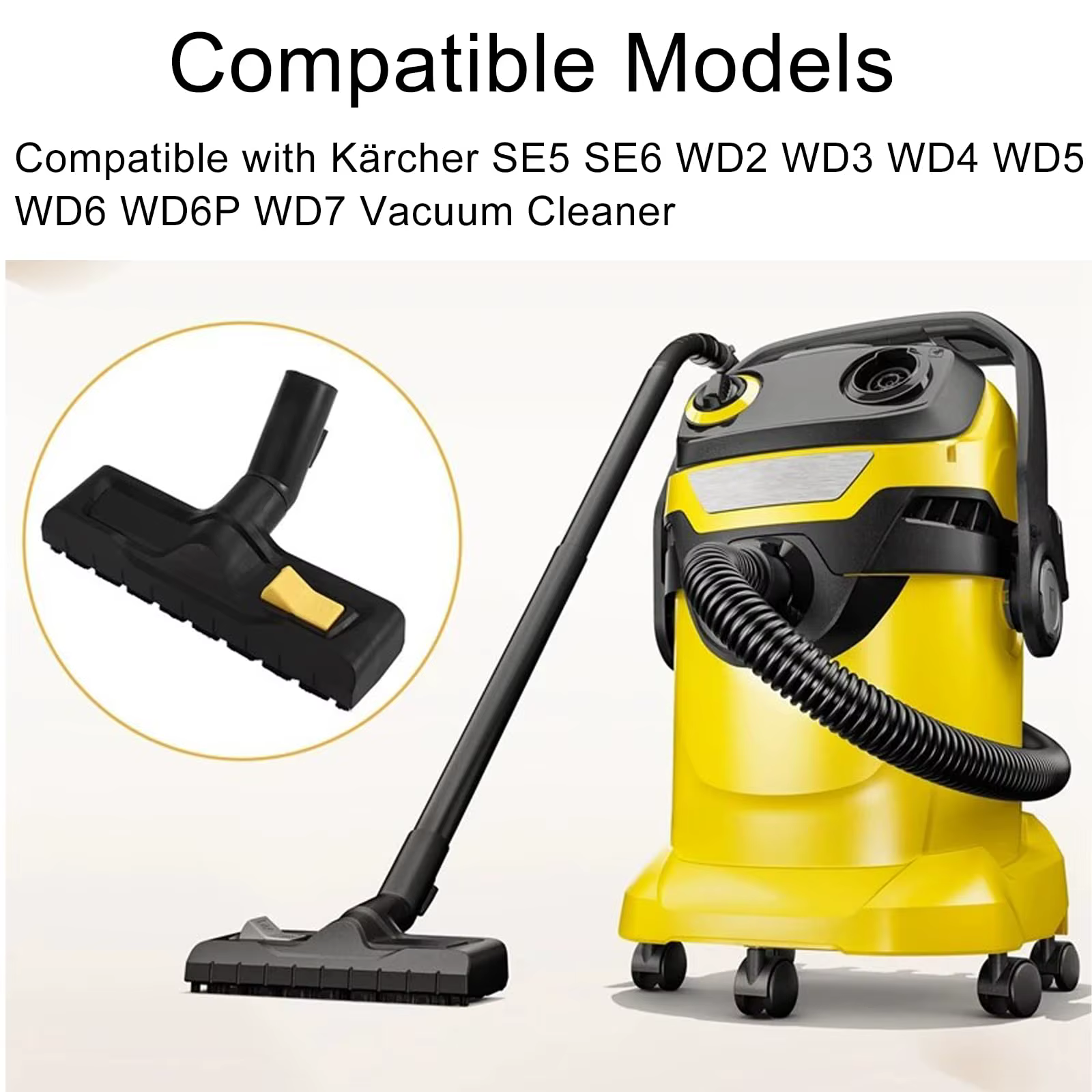 Outil de sol polyvalent pour aspirateur Karcher SE5 SE6 WD2 WD3 WD4 WD5 WD6 WD6P WD7
