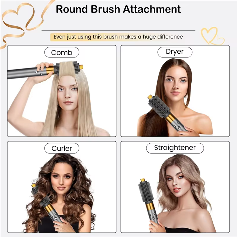 A78E-pour Dyson Airwrap HS01/HS05 HS08 fixation de brosse ronde/Airwrap Coanda 2X brosse volumisante ronde pour cheveux bouclés