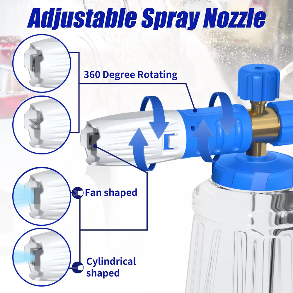 Pistolet à mousse haute pression pour lavage de voiture, pulvérisateur réglable pour Karcher Parksdie Nilfisk Bosch Lavor AR