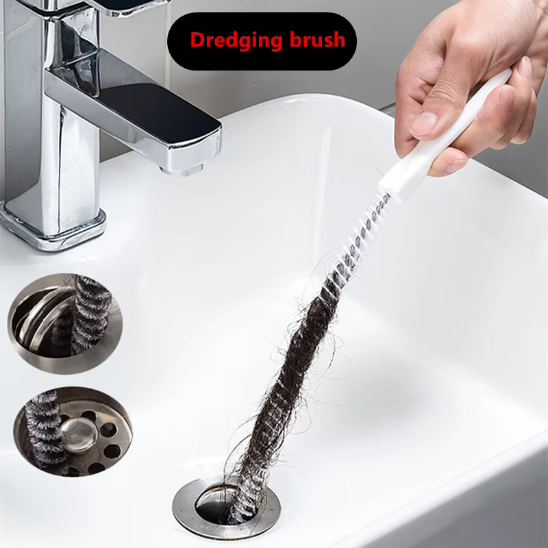 Brosse de dragage de tuyau longue durée