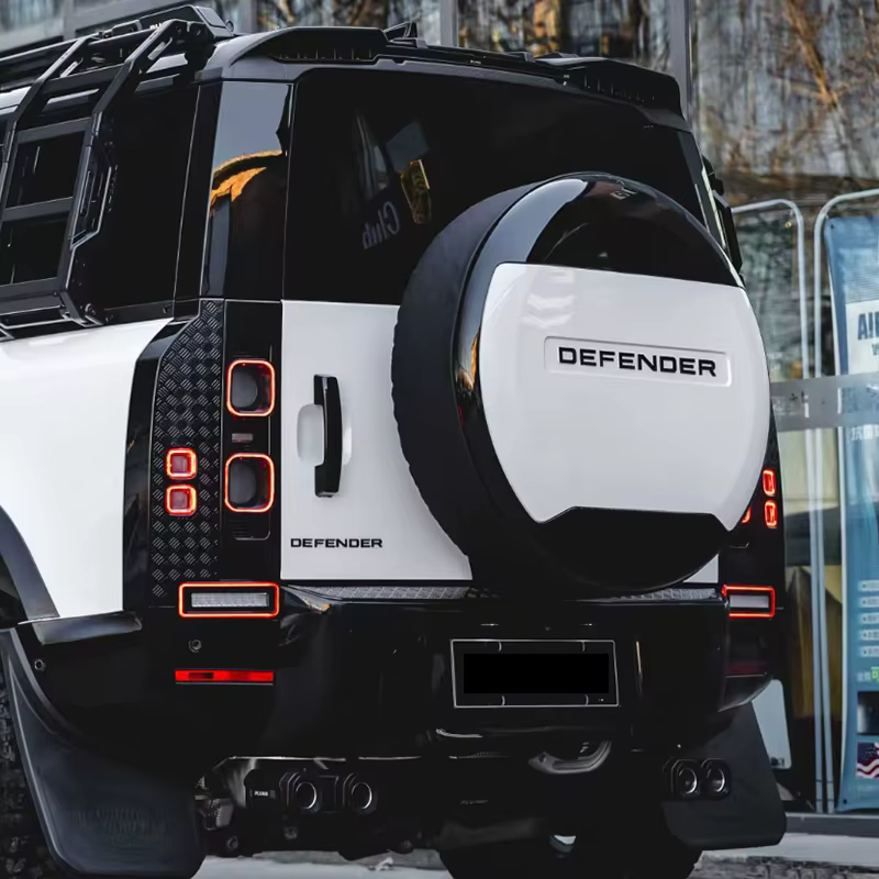 Pour 2020-2025 Defender 110/90/130 couvercle de pneu de secours blanc couvercle de pneu monté arrière accessoires de modification