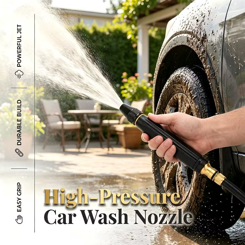 Pistolet de lavage haute pression pour le nettoyage domestique et automobile – Jet d'eau puissant