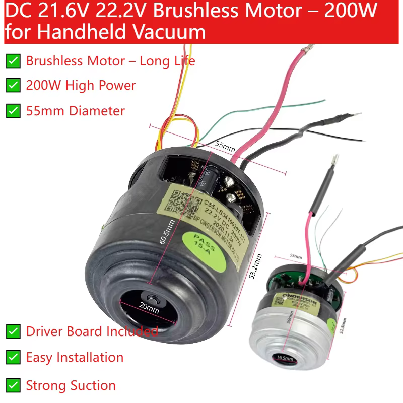 Moteur d'aspirateur sans balais DC 21