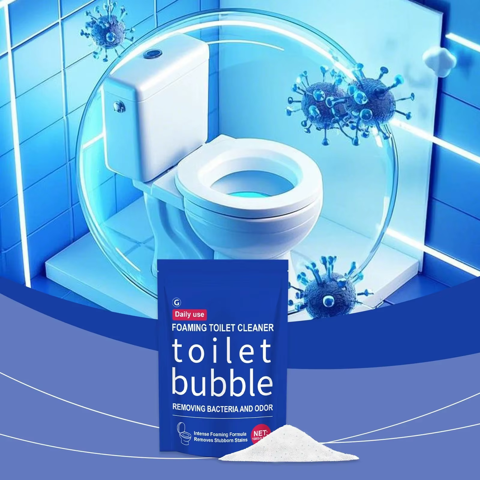 Nettoyant pour toilettes à domicile quotidien – Élimine les taches et les marques jaunes
