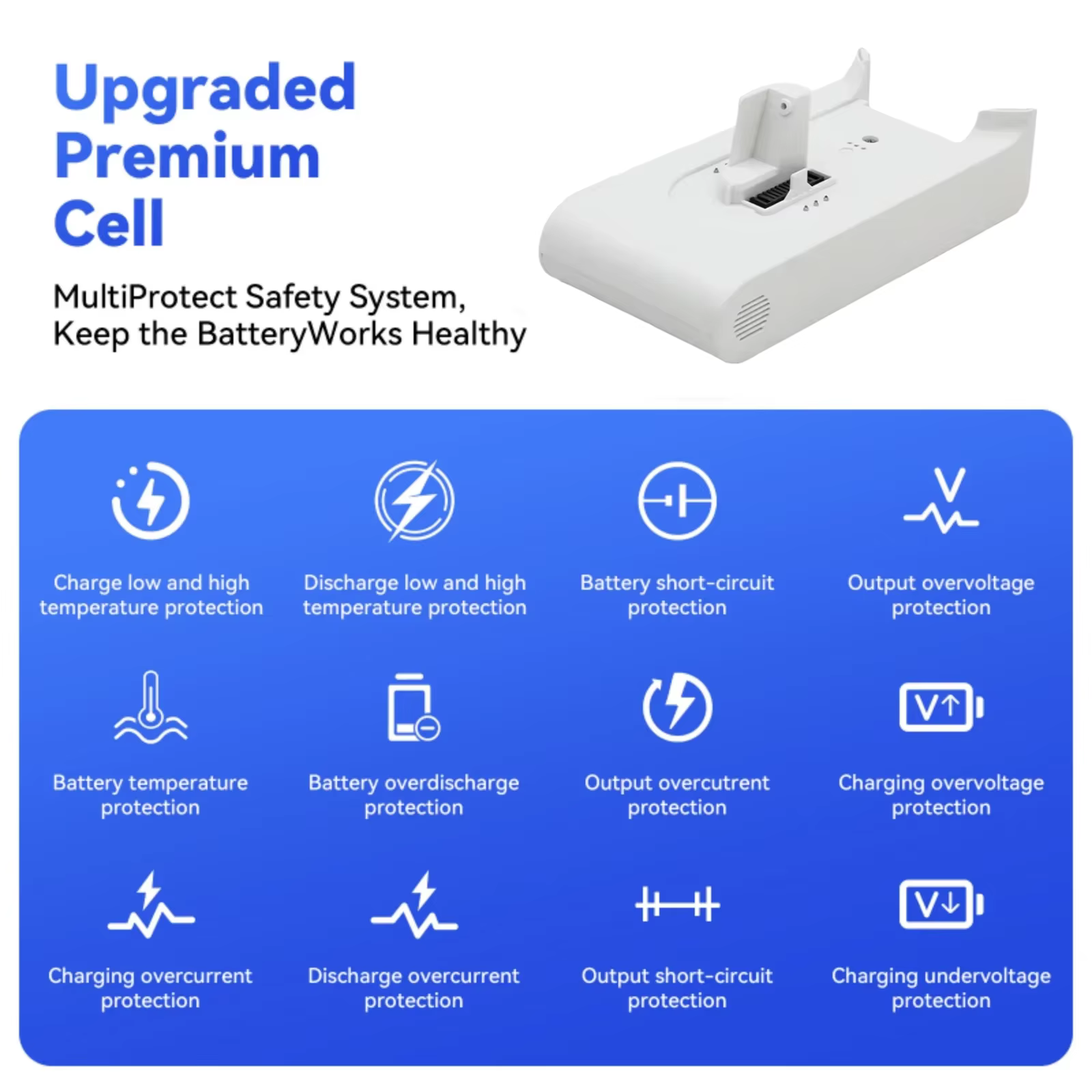 Compatible avec les aspirateurs sans fil Xiaomi Dreame G9 G10 R10 1S T10 T20 avec batterie lithium-ion rechargeable 25
