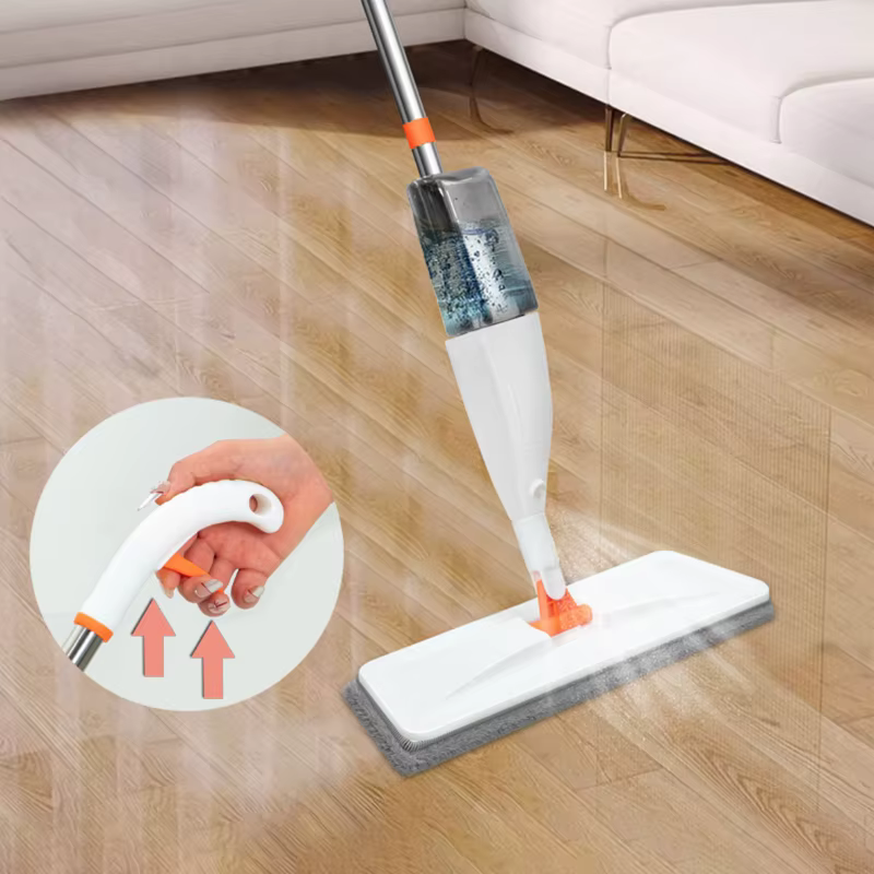 Balai serpillière à spray avec tampon en microcarence de résubdivision